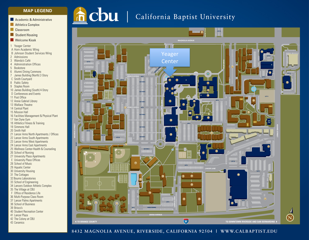 CBU Campus Map