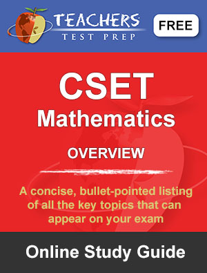 CSET Mathematics Study Guide