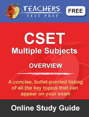 CSET Multiple Subjects Study Guide