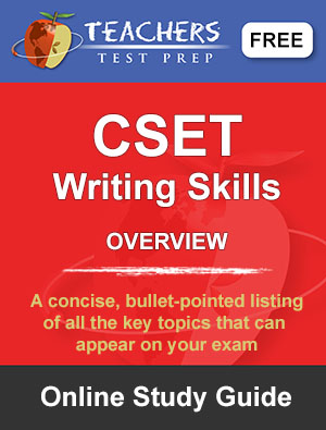 CSET Writing Skills Study Guide